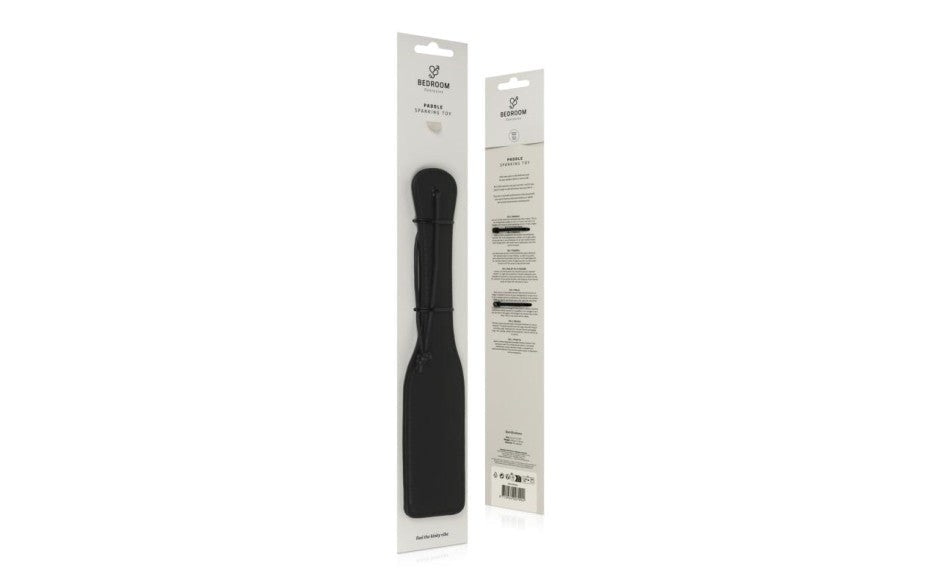 Bedroom Fantasies Faux Leather Bondage Paddle Black - - Paddles And Slappers