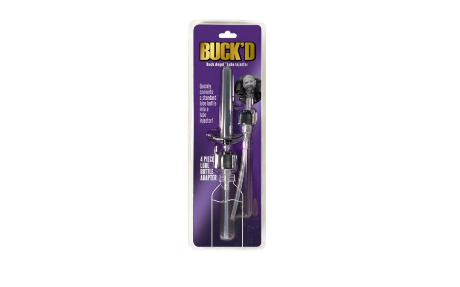 Demon Kat Buckd Lube Injector 4 Piece Bottle Adapter - - Massage Oils and Lubricants