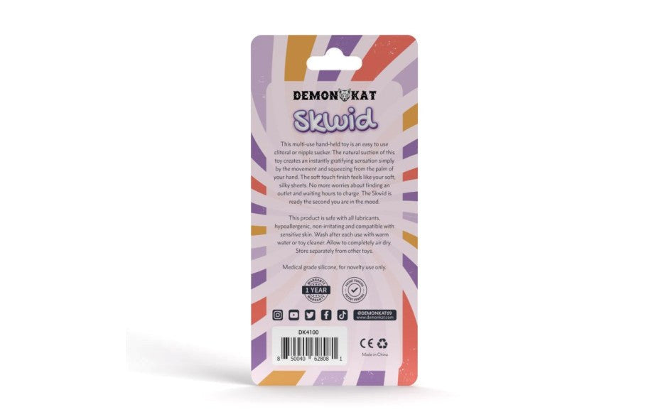 Demon Kat Skwid Nipple Sucker & Clitoral Stroker - - Pussy And Clit Toys