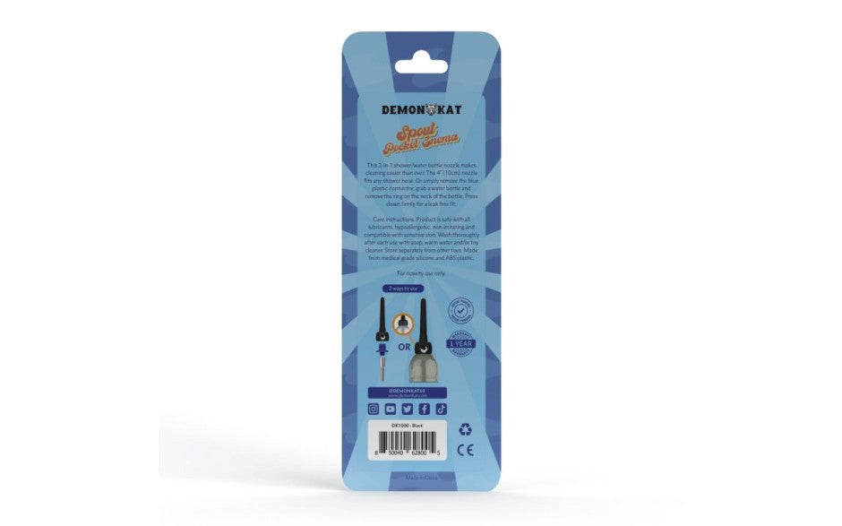 Demon Kat Spout Pocket Enema System - - Enemas and Douches
