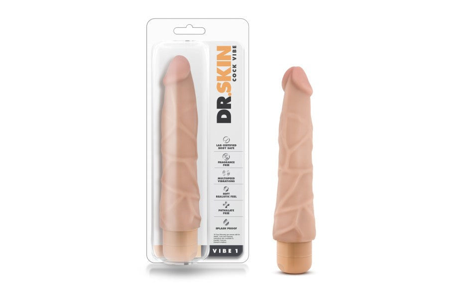 Dr Skin Cock Vibe 1 Realistic Dildo Vibrator - - Vibrating Dildos