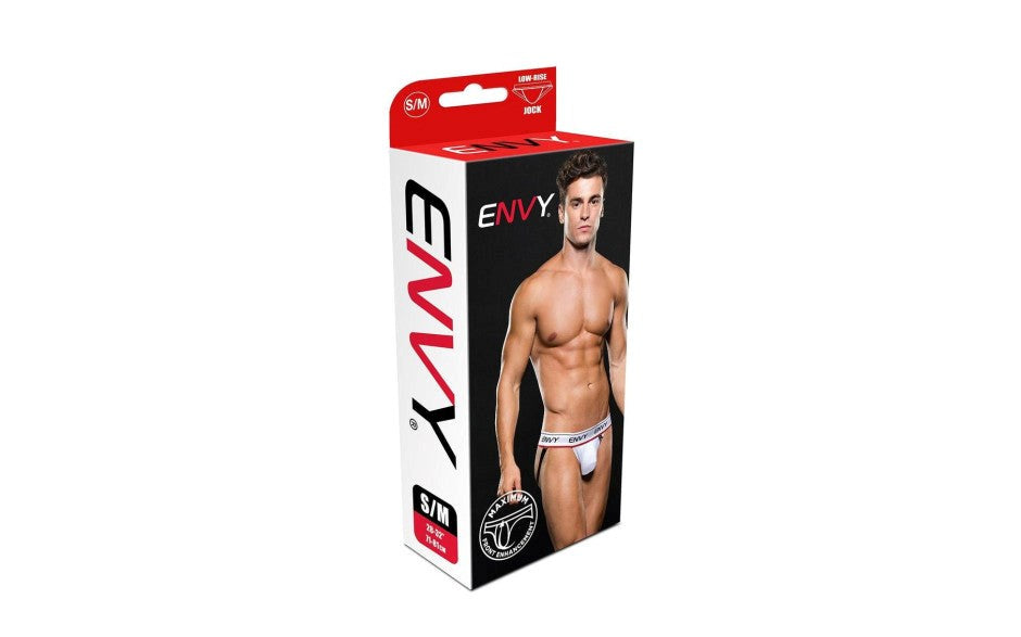 Envy Low Rise Sexy Mens Jock White - - Jocks and G-Strings