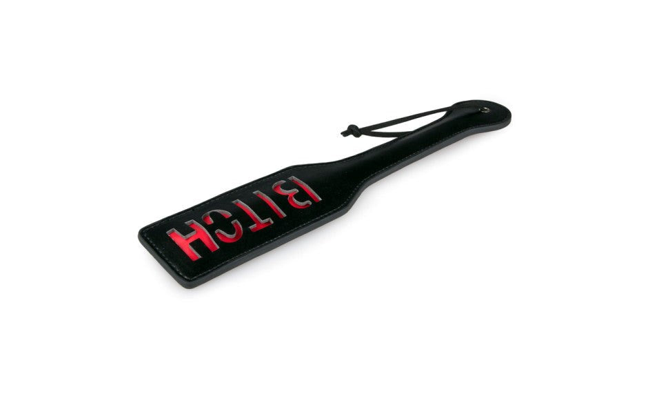 Fetish Collection BDSM Play Bitch Paddle Black - - Paddles And Slappers