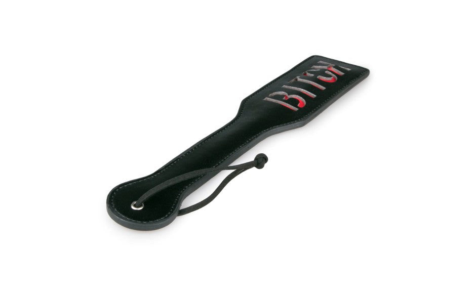 Fetish Collection BDSM Play Bitch Paddle Black - - Paddles And Slappers