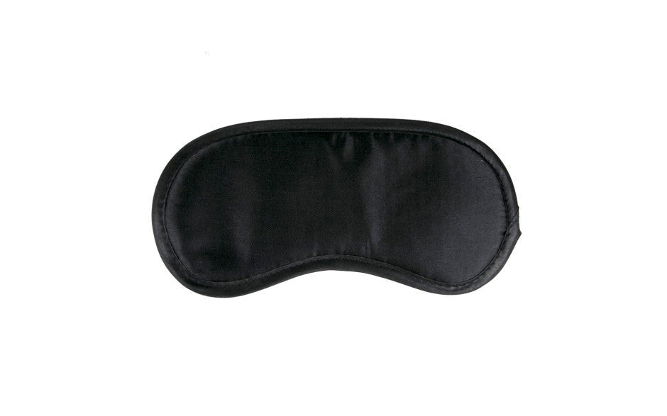 Fetish Collection Black Satin Eye Mask - - Masks And Blindfolds
