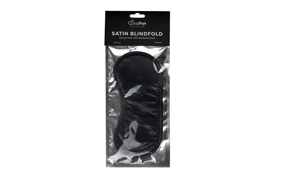 Fetish Collection Black Satin Eye Mask - - Masks And Blindfolds