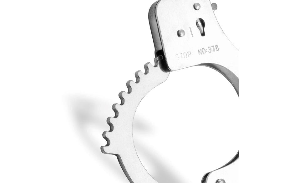 Fetish Collection Classic Metal Hand Cuffs Silver - - Cuffs And Restraints