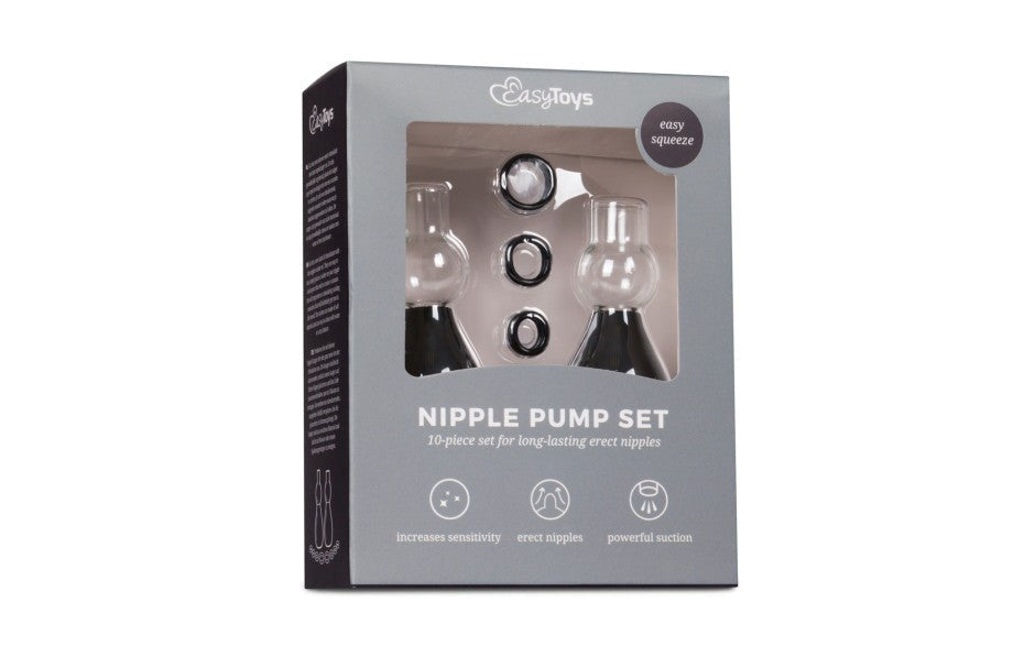 Fetish Collection Nipple Sucker Black 2 Piece - - Breast and Nipple Toys