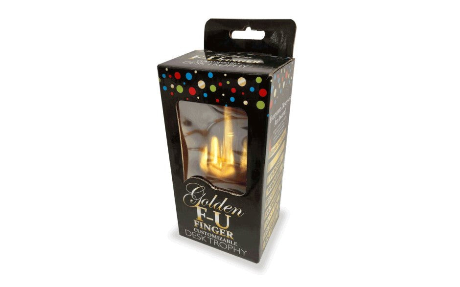 Genie Golden FU Finger Novelty Trophy - - Party Gifts and Novelties