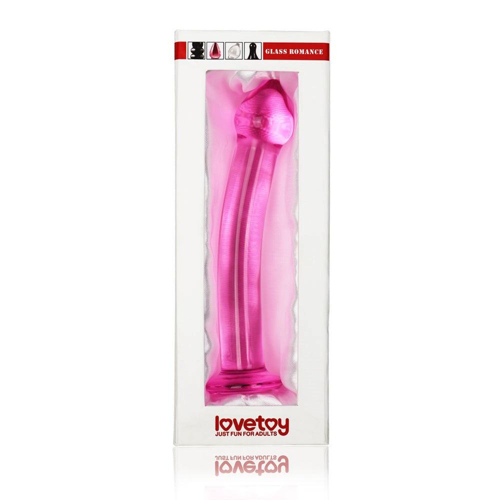 Glass Romance 3 Realistic 7.5 Inch Glass Dong - - Glass Sex Toys