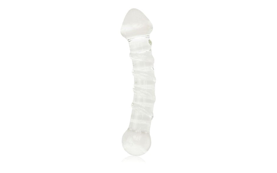 Glass Romance 5 Glass Dildo 7 Inch Clear - - Glass Sex Toys