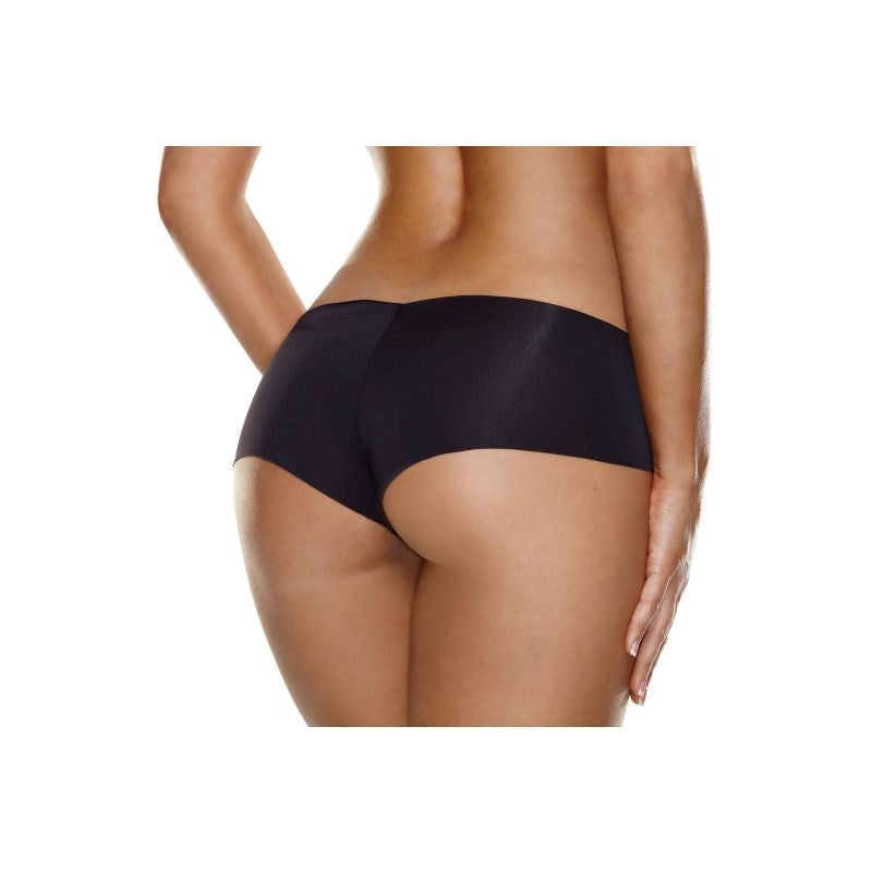 Hollywood Curves Invisible Womens Bootyshort Black - - G-Strings, Panties and Shorts