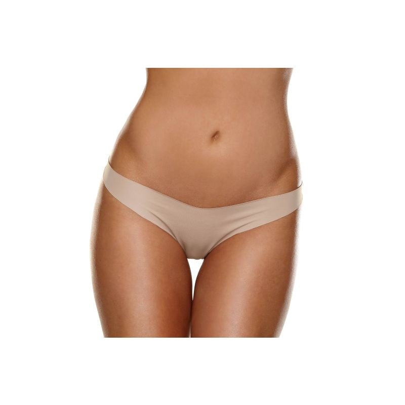 Hollywood Curves Invisible Womens Microfiber Thong Nude - - G-Strings, Panties and Shorts