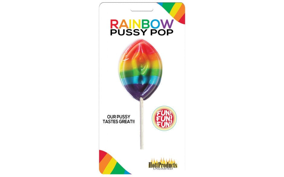 Hott Products Rainbow Pussy Shaped Lollipop - - Party Gifts and Novelties