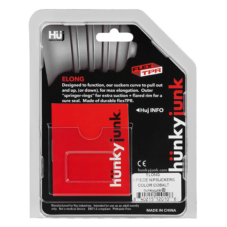 Hunkyjunk ELONG Wide Base TPR Nipsucker - - Breast and Nipple Toys