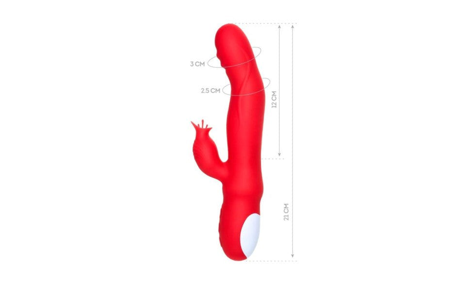 JOS Redli Heating and Rotating Rabbit Tickler Vibrator - - Rabbit Vibrators