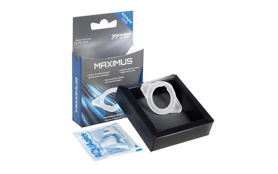 JoyDivision MAXIMUS Silicone Penis Ring Medium - - Stretchy Cock Rings