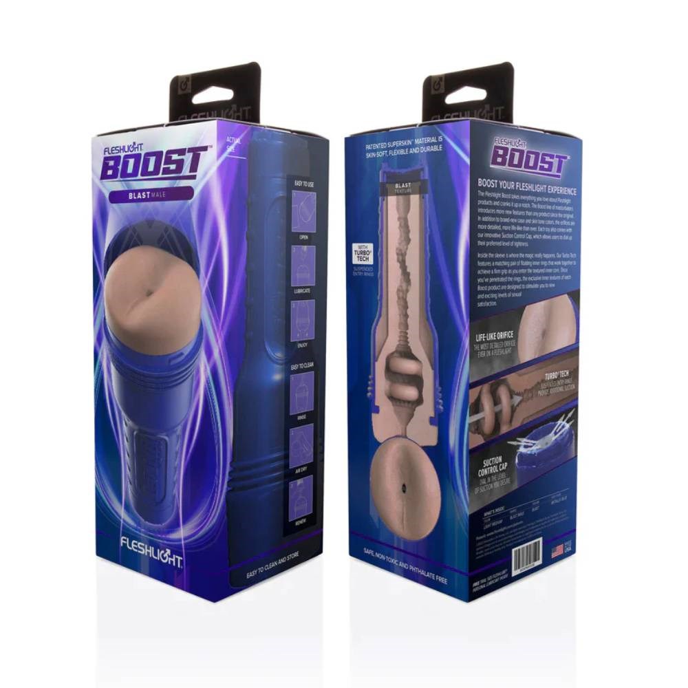 Fleshlight Boost Blast Male Pleasure Stroker Medium - Fleshlight Male Masturbators