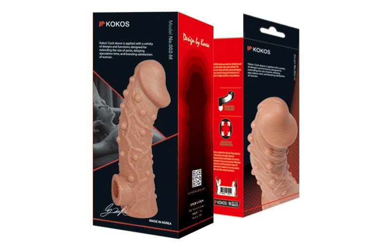 Kokos Stretchy Mens Cock Extender Sleeve 2 - - Penis Sleeves and Extenders