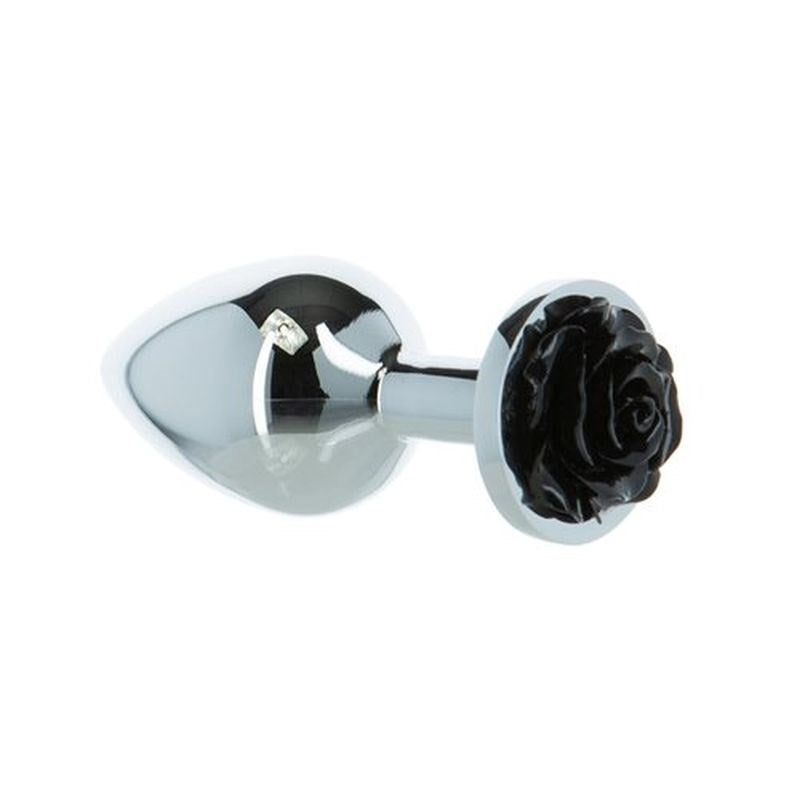 LUX Active 3 Inches Rose Metal Butt Plug - - Butt Plugs