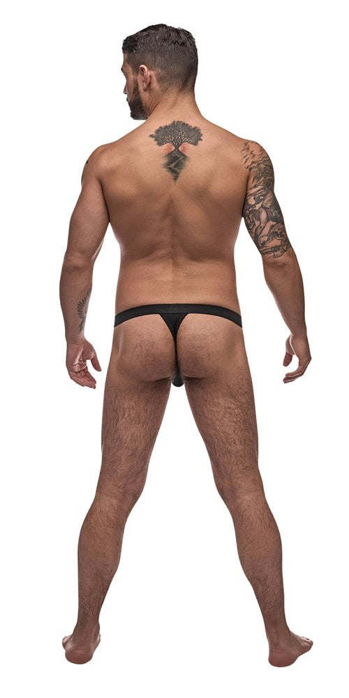 Male Power Pure Comfort Mens Bong Thong Black - - Mens Briefs And Boxers