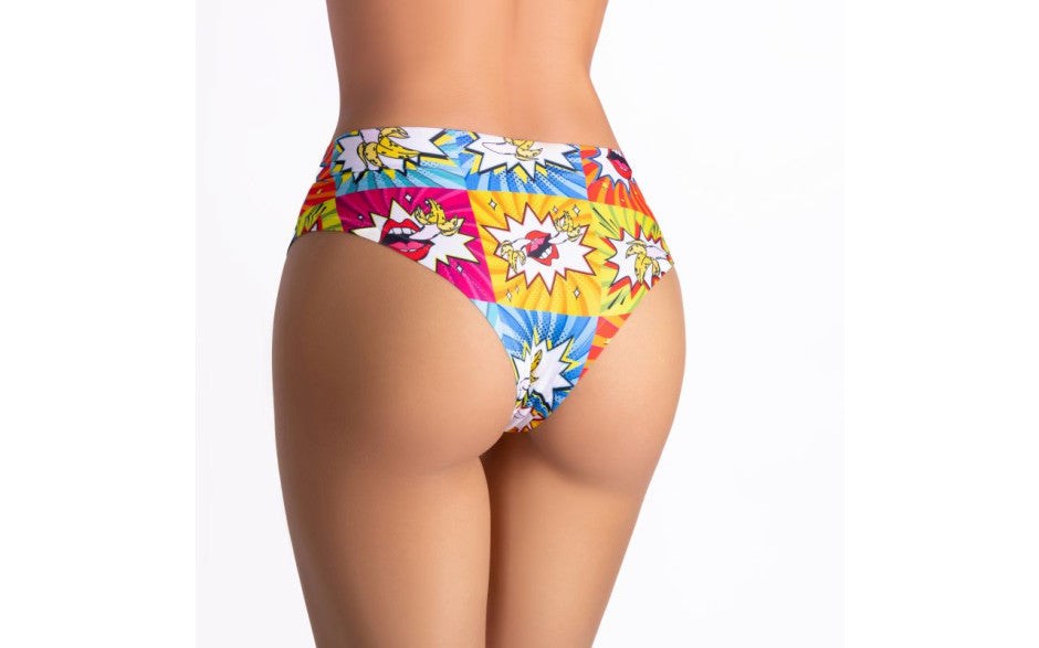 Mememe Lingerie Comics Curios Girl Slip Soft Fabric Womens Underwear - - G-Strings, Panties and Shorts