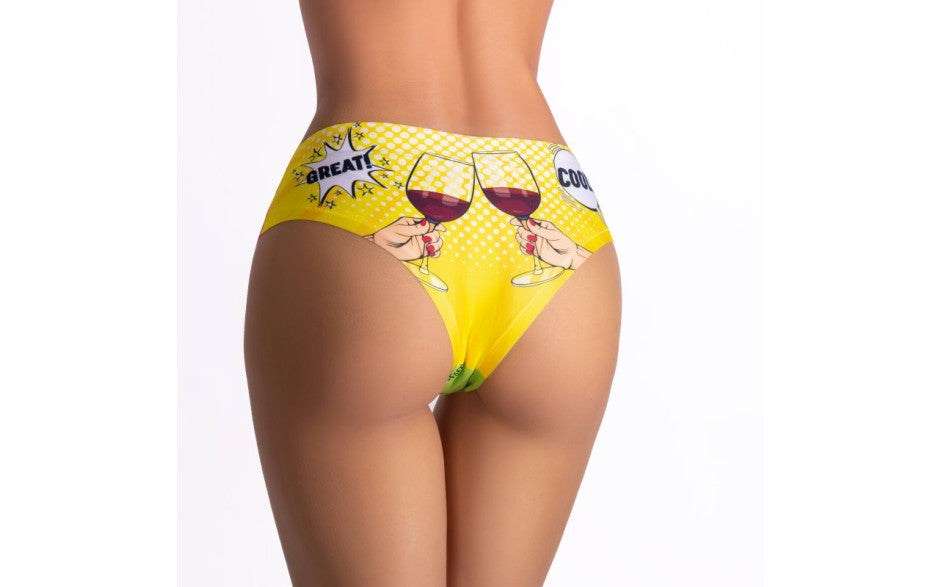 Mememe Lingerie Comics Friday Girl Slip Breathable Womens Panties - - G-Strings, Panties and Shorts