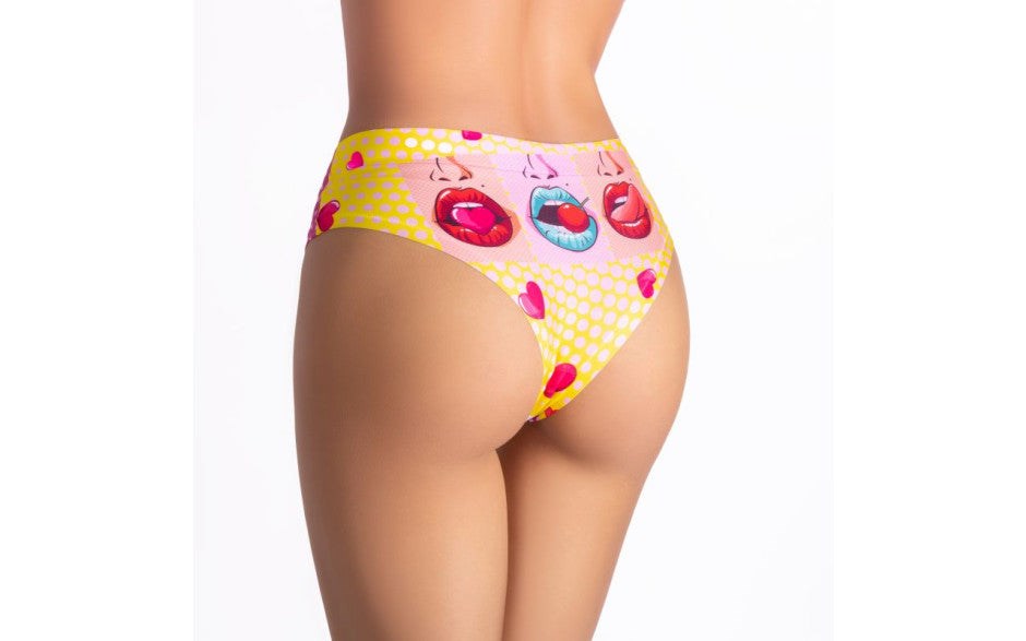 Mememe Lingerie Comics Hot Girl Slip Womens Panties - - G-Strings, Panties and Shorts