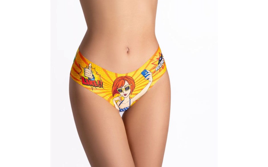 Mememe Lingerie Comics Insta Girl Slip Womens Underwear - - G-Strings, Panties and Shorts