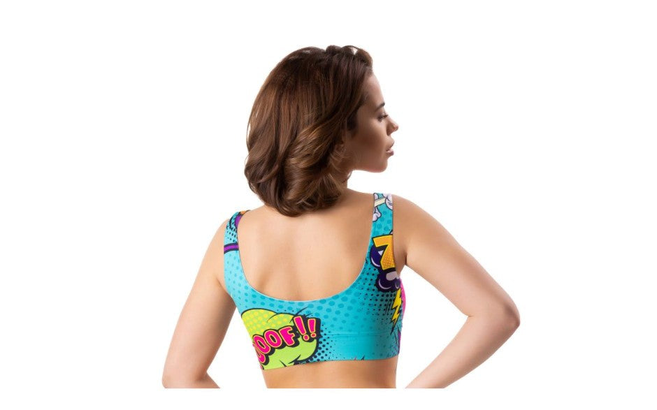 Mememe Lingerie Comics Oh Womens Crop Top - - Bras and Bra Sets