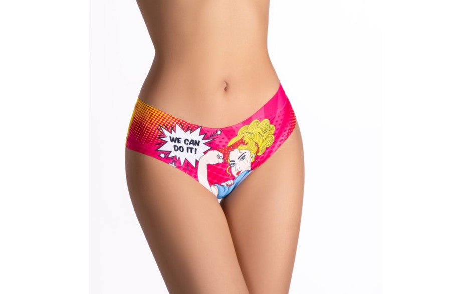 Mememe Lingerie Comics Strong Girl Slip Womens Sexy Panties - - G-Strings, Panties and Shorts