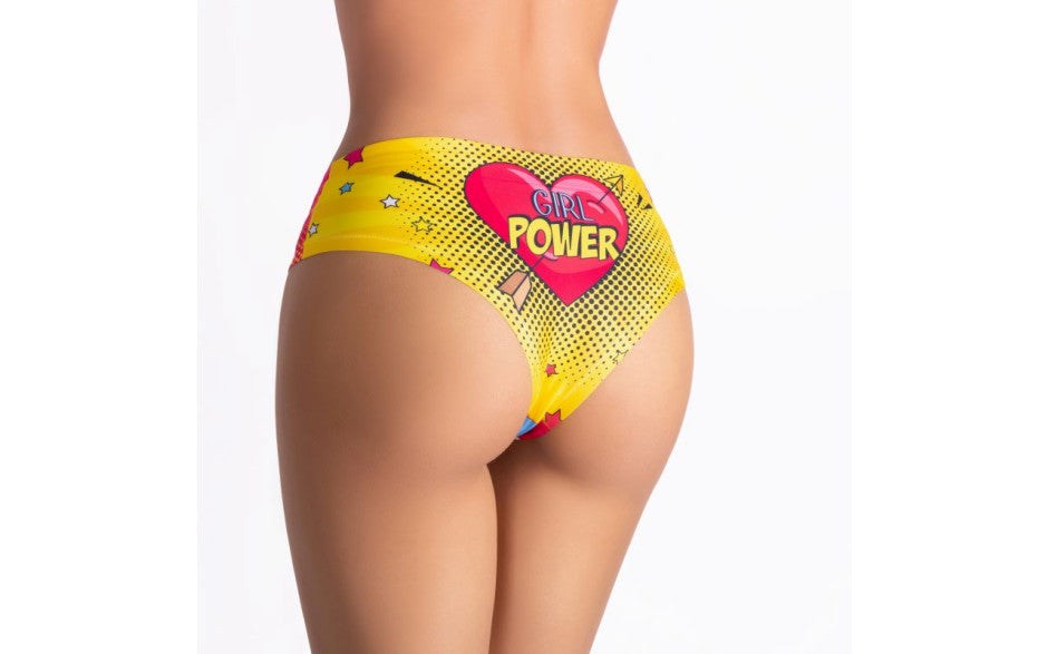 Mememe Lingerie Comics Strong Girl Slip Womens Sexy Panties - - G-Strings, Panties and Shorts