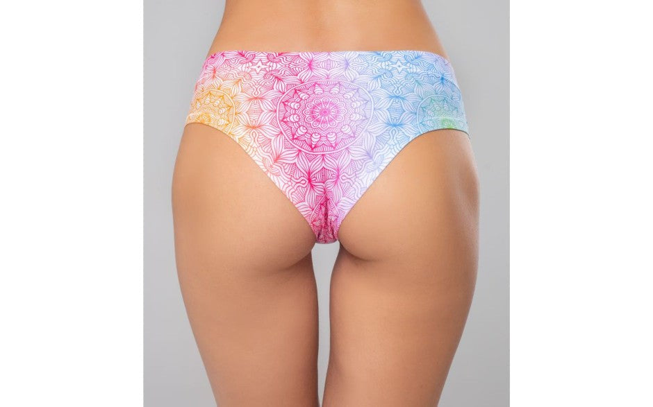 Mememe Lingerie Mandala Happiness Thongs For Womens - - G-Strings, Panties and Shorts