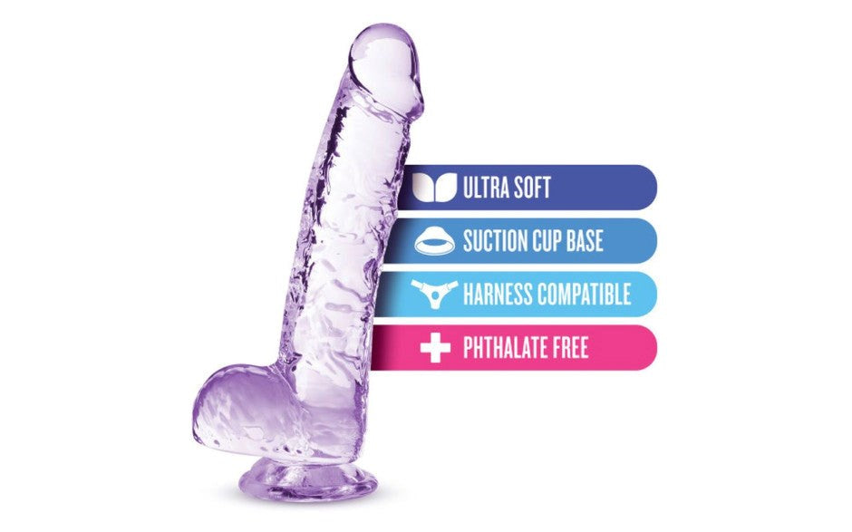 Naturally Yours 6 Inches Crystaline Suction Sup Realistic Dildo - - Realistic Dildos