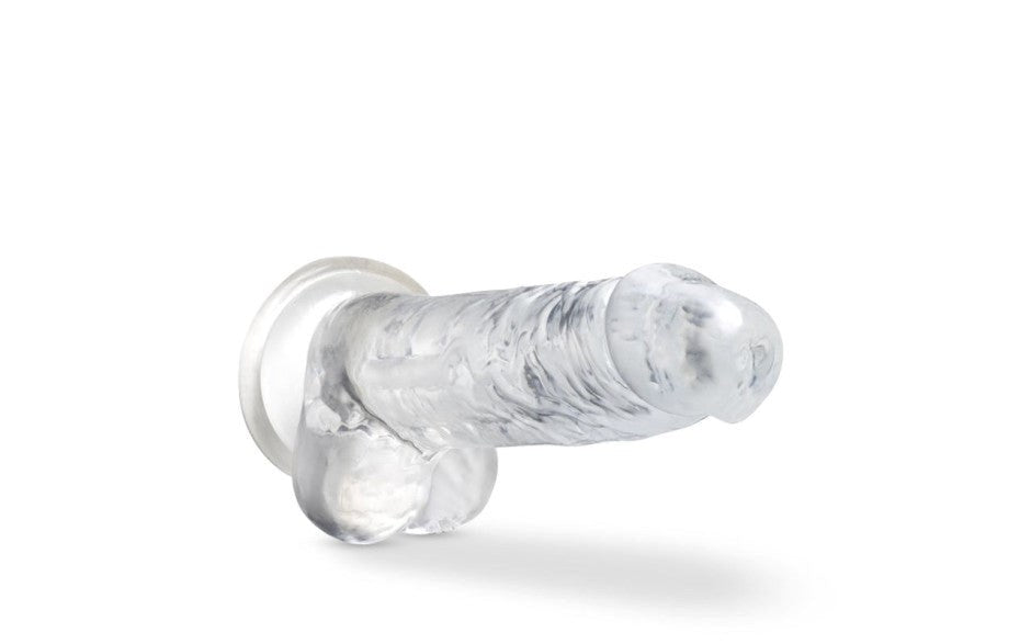 Naturally Yours 7 Inches Crystaline Realistic Dong With Balls - - Realistic Dildos