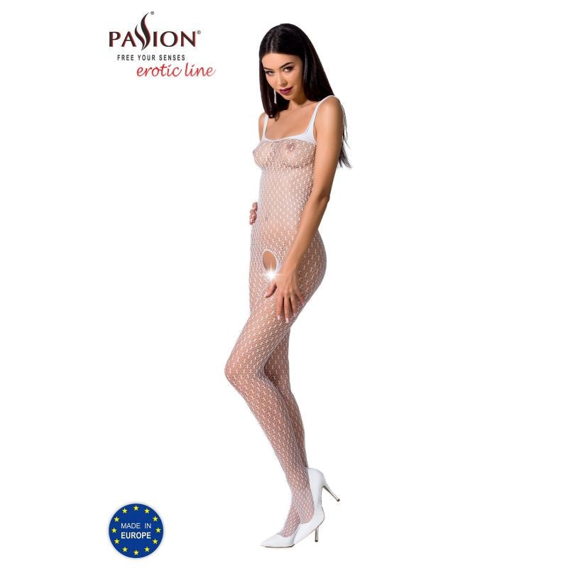 Passion Lingerie Stylish Fine Mesh Bodystocking BS071 One Size - - Body Stockings