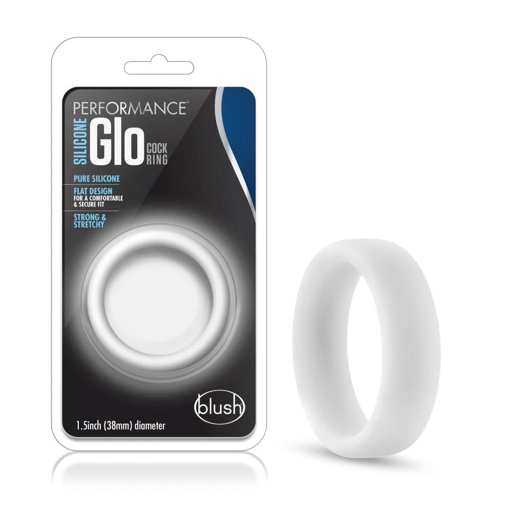 Performance Silicone Glo Soft and Stretchy Mens Cock Ring - - Stretchy Cock Rings