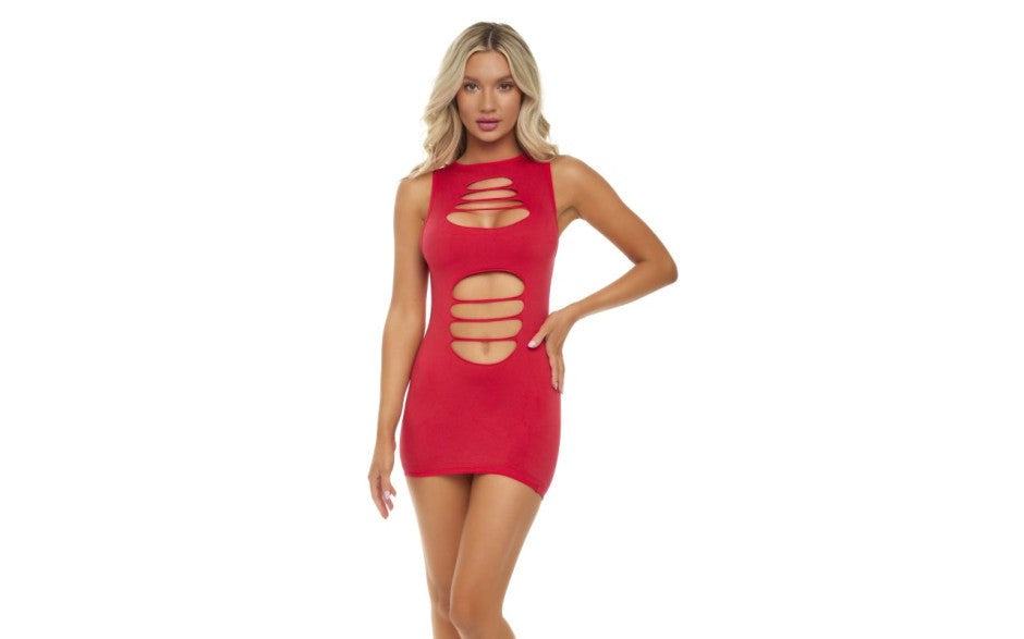 Pink Lipstick Cant Commit Womens Sexy Dress One Size - - Skirts And Club Wear