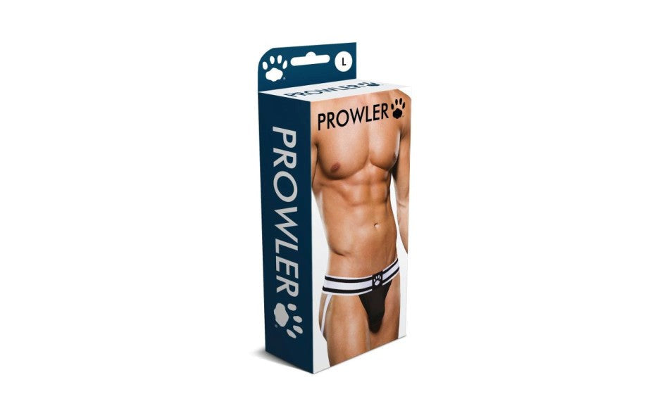 Prowler Mens Sexy Jock Strap Black/White - - Jocks and G-Strings