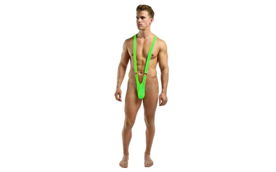 Male Power Breathable & Sleek Sling Front Rings Green L / XL - - Jocks and G-Strings