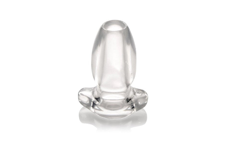Master Series PeepHole Clear Hollow Anal Plug Small - - Butt Plugs