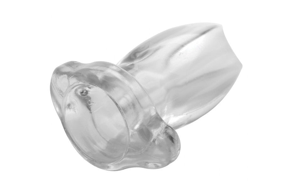 Master Series PeepHole Clear Hollow Anal Plug Small - - Butt Plugs