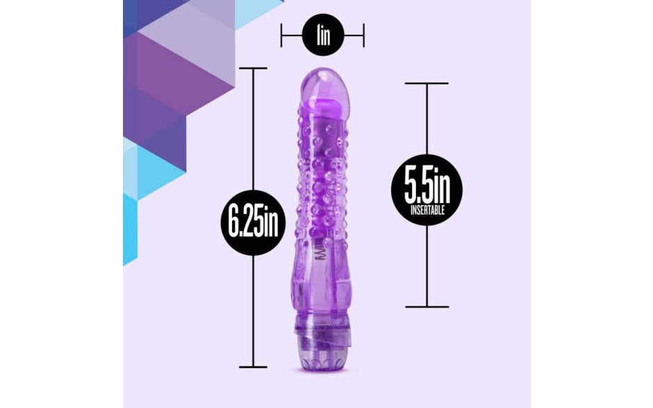 Naturally Yours Bump N Grind Vibrating Dildo Purple - - Vibrating Dildos