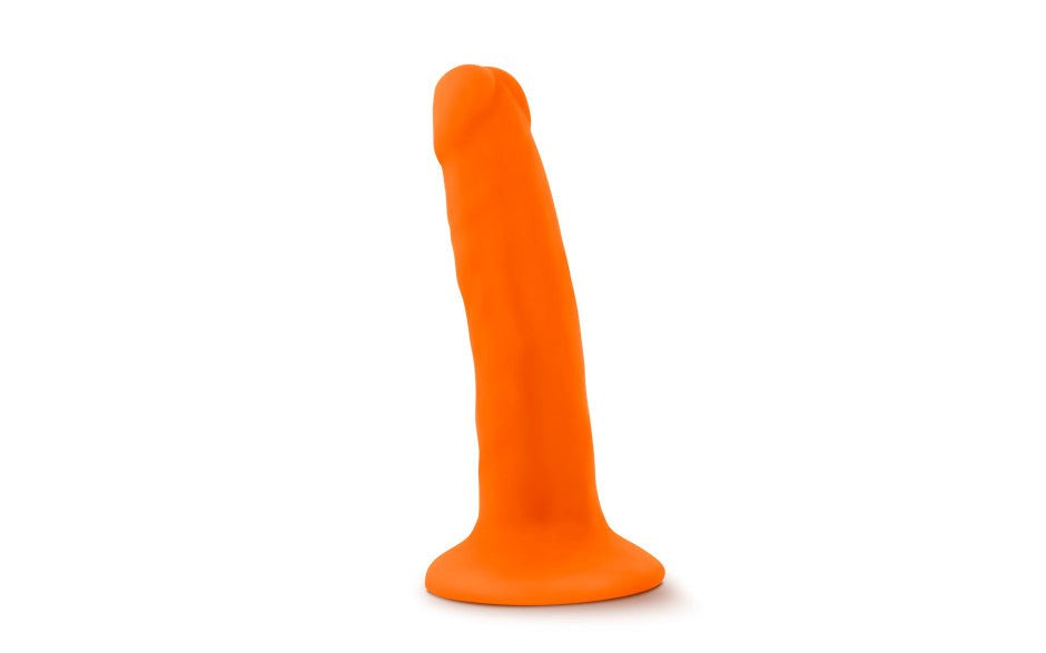 Neo Dual Density Realistic Cock 6 Inch Neon Orange - - Realistic Dildos