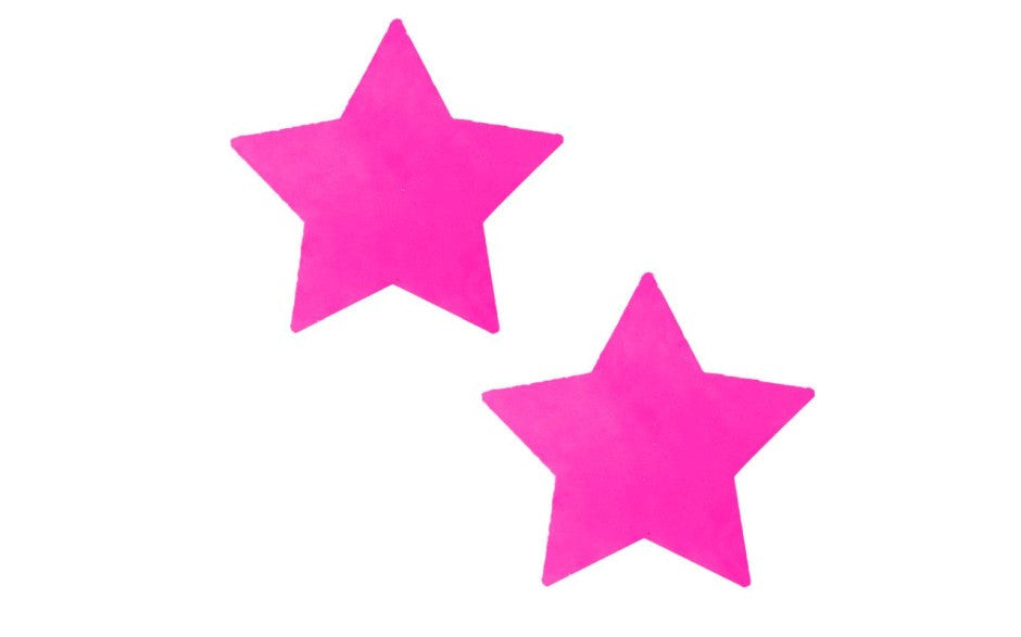 Neva Nude Neon Pink Starburst Starry Night Womens Nipple Pasties - - Fancy Dress Ups