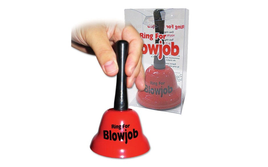Novelty Ring for Blowjob Flashy Red Hand Bell - - Party Gifts and Novelties