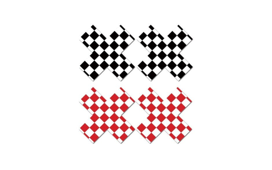 Peekaboo Off The Wall Self Adhesive Nipple Pasties - - Fancy Dress Ups