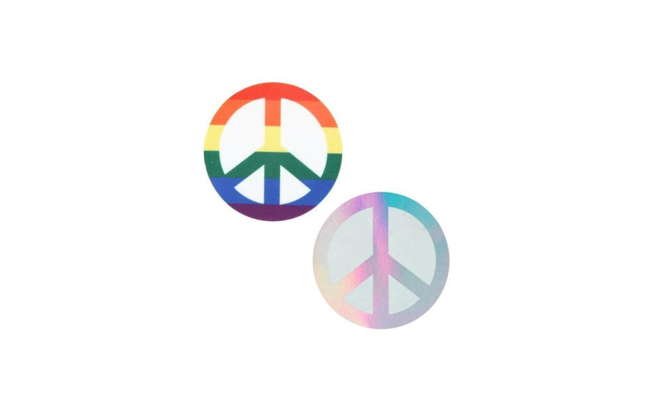 Peekaboo Pride Peace Sign Sleek & Fashionable Pasties - - Fancy Dress Ups
