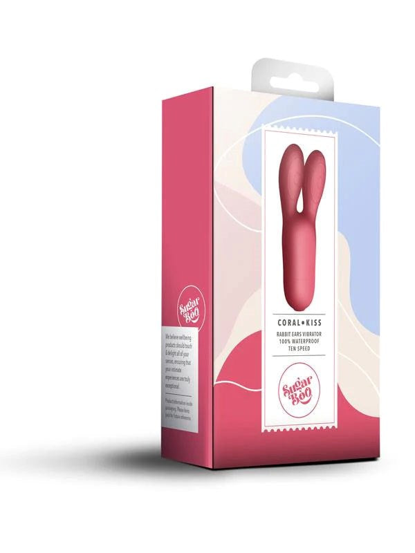 Rocks Off SugarBoo Coral Kiss Twin Clitoral Vibrator - - Clit Ticklers and Pulsators