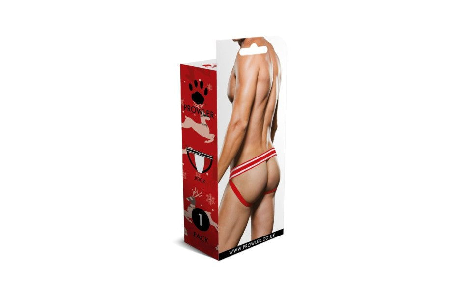 Prowler Reindeer Comfortable Mens Jock Strap Red and White - - Jocks and G-Strings